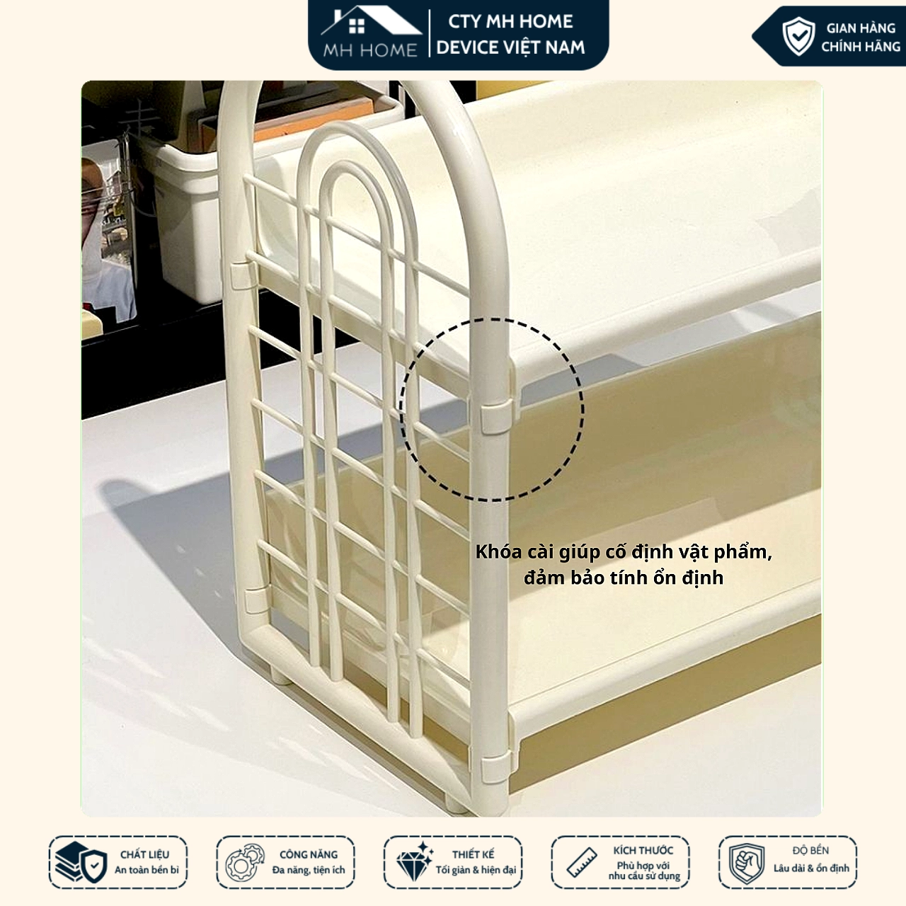 Kệ Đa Năng 2 Tầng Cao Cấp Để Bàn Size Lớn, Kệ Mỹ Phẩm Văn Phòng Tiện Lợi Gọn Gàng Tiết Kiệm Không Gian Hiện Đại